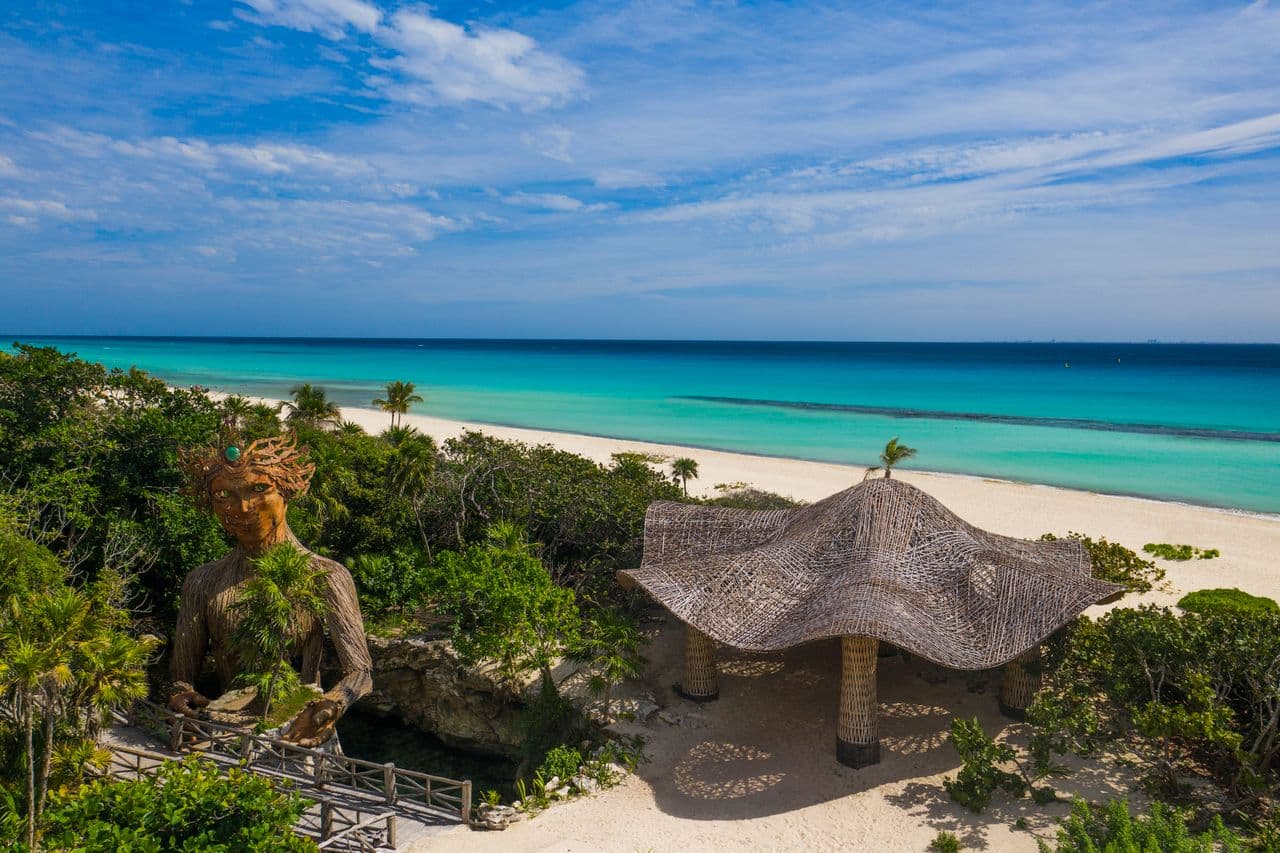The Caribbean Sea from Palmaïa, The House of AïA, on Mexico's Riviera Maya